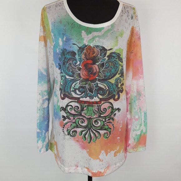 Venezia Tops - Venezia Tattoo Art Print Top Long Sleeve